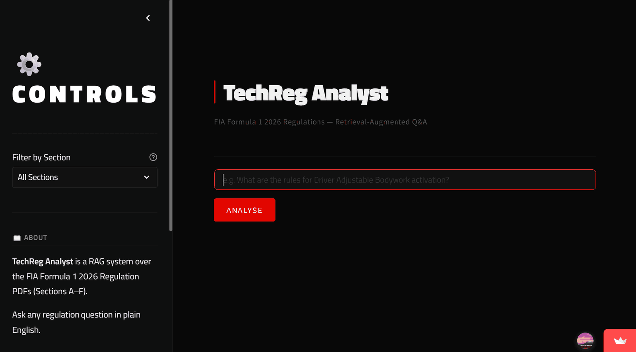 TechReg Analyst preview
